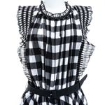 Vestido-Self-Portrait-Vichy-Preto-e-Branco