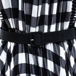 Vestido-Self-Portrait-Vichy-Preto-e-Branco