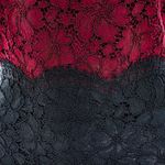Vestido-Sandro-Renda-Preto-Bordo-e-Branco