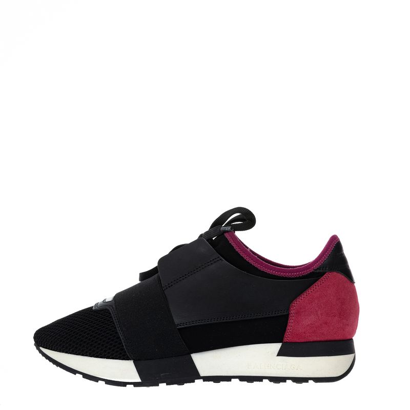 Tenis-Balenciaga-Race-Runner-Preto-e-Rosa