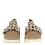 Tenis-Miu-Miu-Slip-On-Tecido-Bege-e-Pedrarias