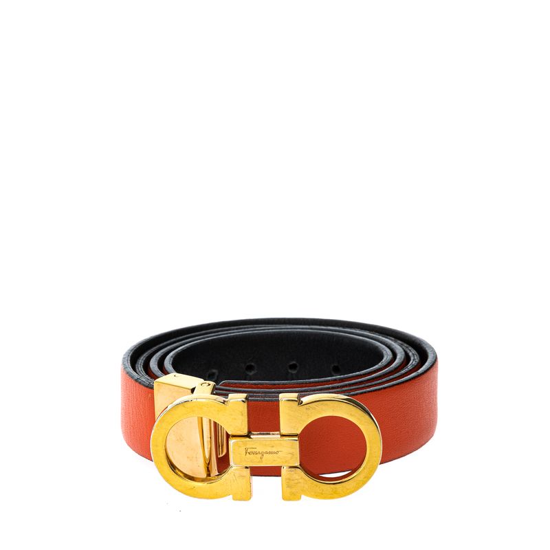Cinto-Salvatore-Ferragamo-Dupla-Face-Preto-e-Laranja