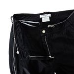 Calca-Christian-Dior-Couro-Preto-e-Ziper