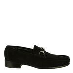 80442-Sapato-Gucci-Masculino-Camurca-Preto-Fivel-Prateada-1