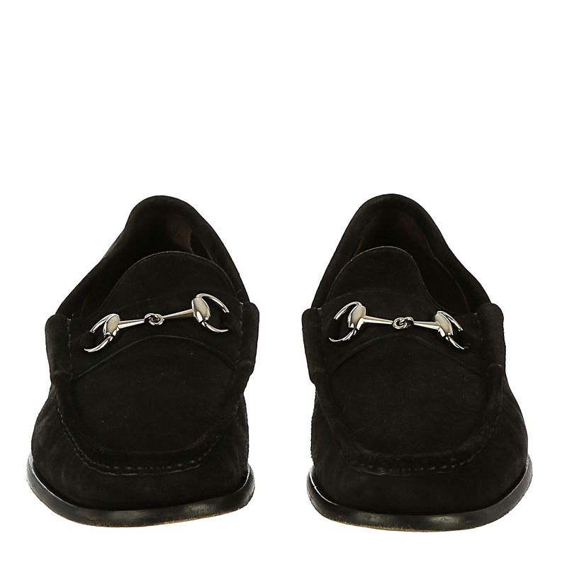 80442-Sapato-Gucci-Masculino-Camurca-Preto-Fivel-Prateada-4
