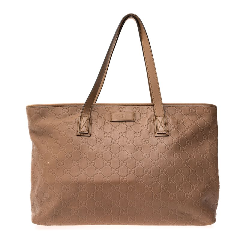 Bolsa-Gucci-Tote-Guccissima-Couro-Bege-