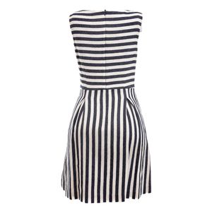 Vestido Armani Jeans Listrado Marinho e Branco