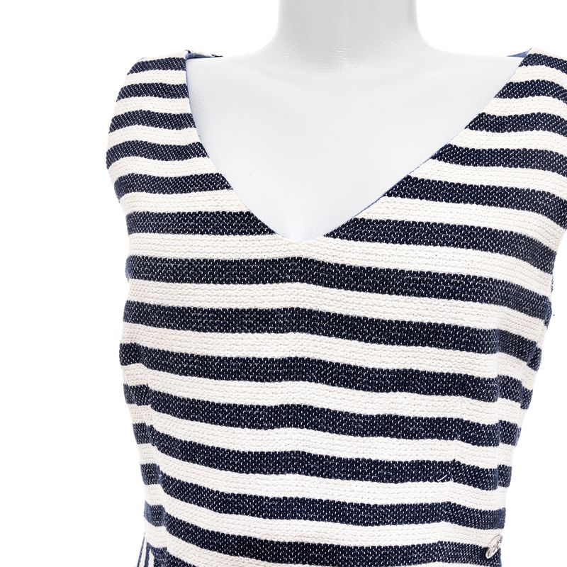 Vestido-Armani-Jeans-Listrado-Marinho-e-Branco
