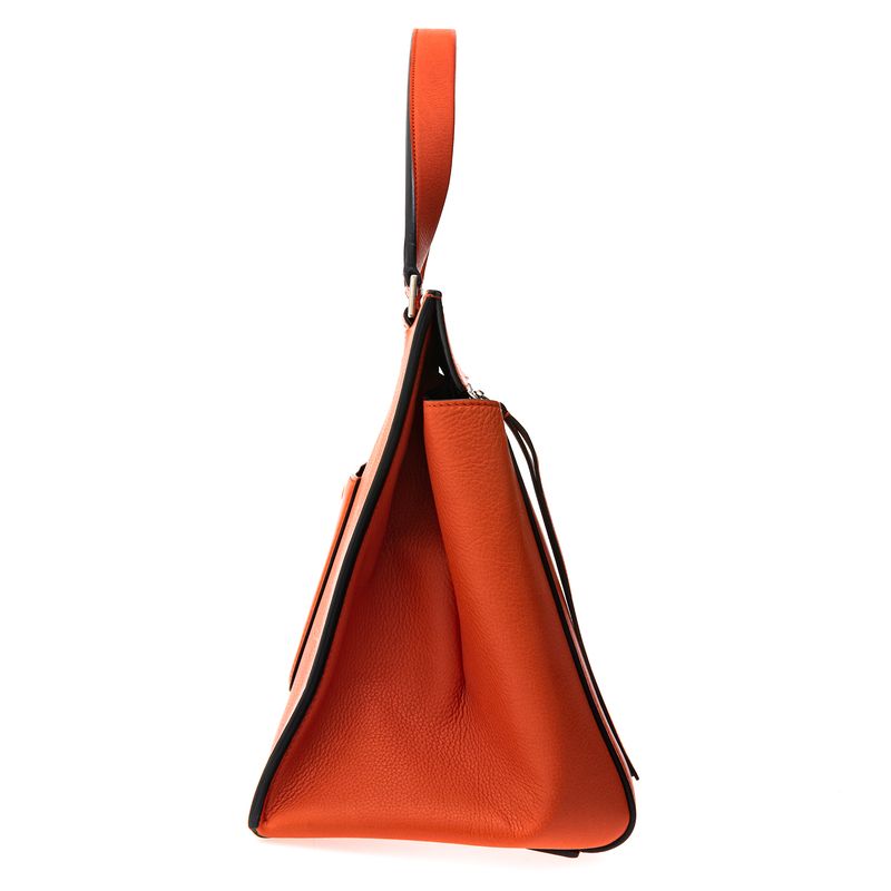 Bolsa-Celine-Edge-Media-Couro-Laranja-