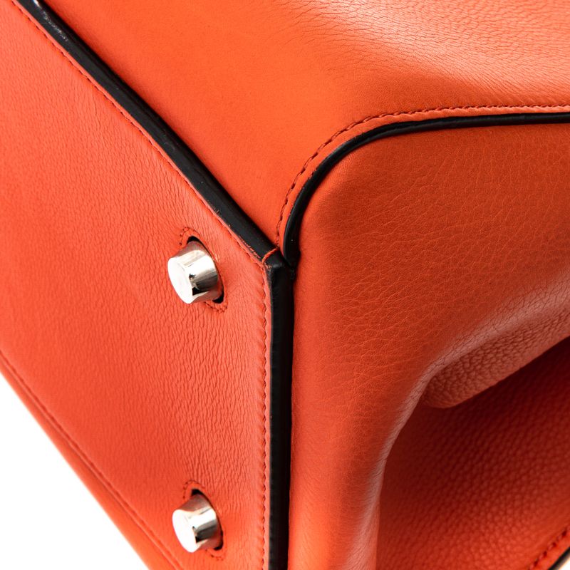 Bolsa-Celine-Edge-Media-Couro-Laranja-