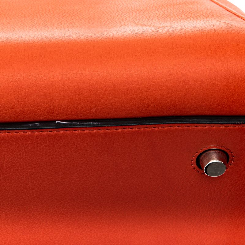 Bolsa-Celine-Edge-Media-Couro-Laranja-