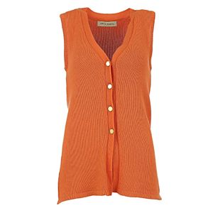 Colete Lilly Sarti Tricot Laranja