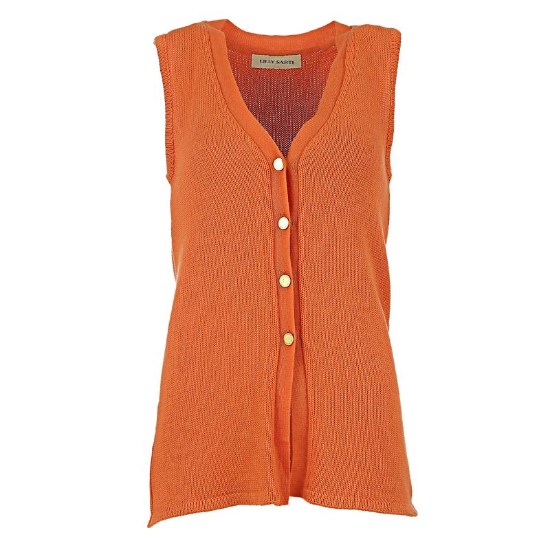 Colete-Lilly-Sarti-Tricot-Laranja