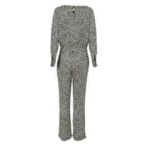 Macacão Diane Von Furstenberg Estampado Preto e Branco