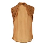 Camisa-Cris-Barros-Seda-Ocre