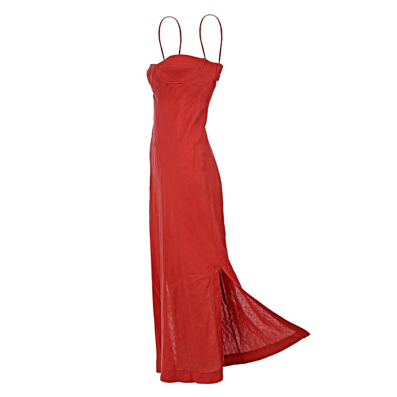 Vestido-Piu-Brand-Linho-Vermelho
