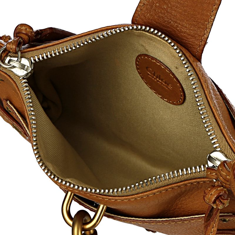 Clutch-Chloe-Paddington-Couro-Caramelo