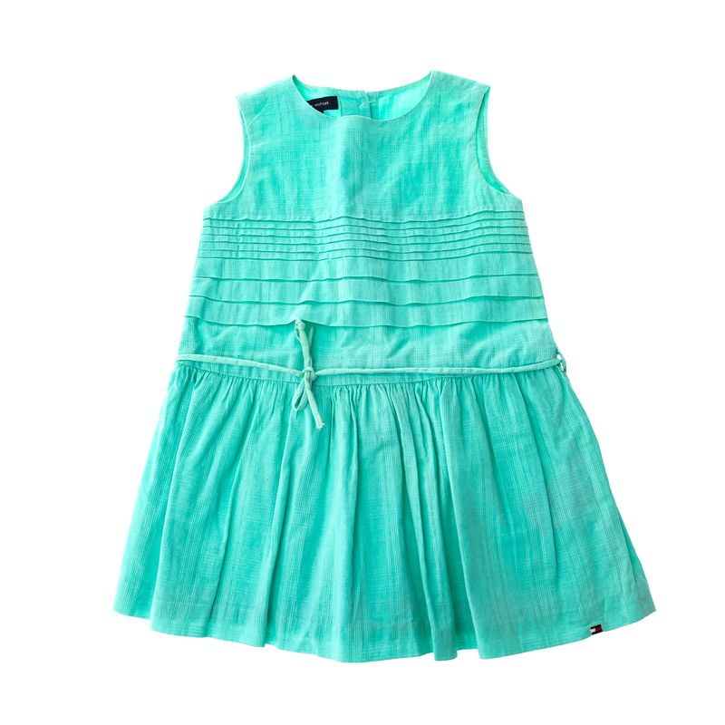 Vestido-Tommy-Hilfiger-Kids-Verde-Agua