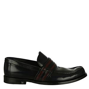 Loafer Louis Vuitton Couro Preto e Vinho