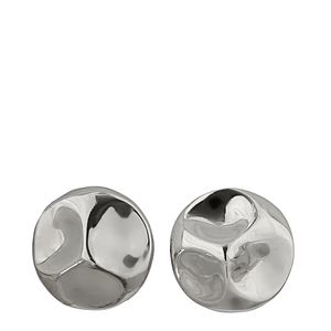 Brinco Vanda Jacintho Redondo Metal Prateado