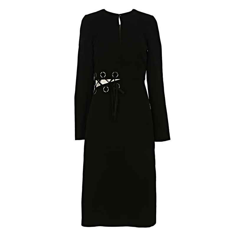 Vestido-NK-Preto-com-Abertura-e-Amarracao-Cintura