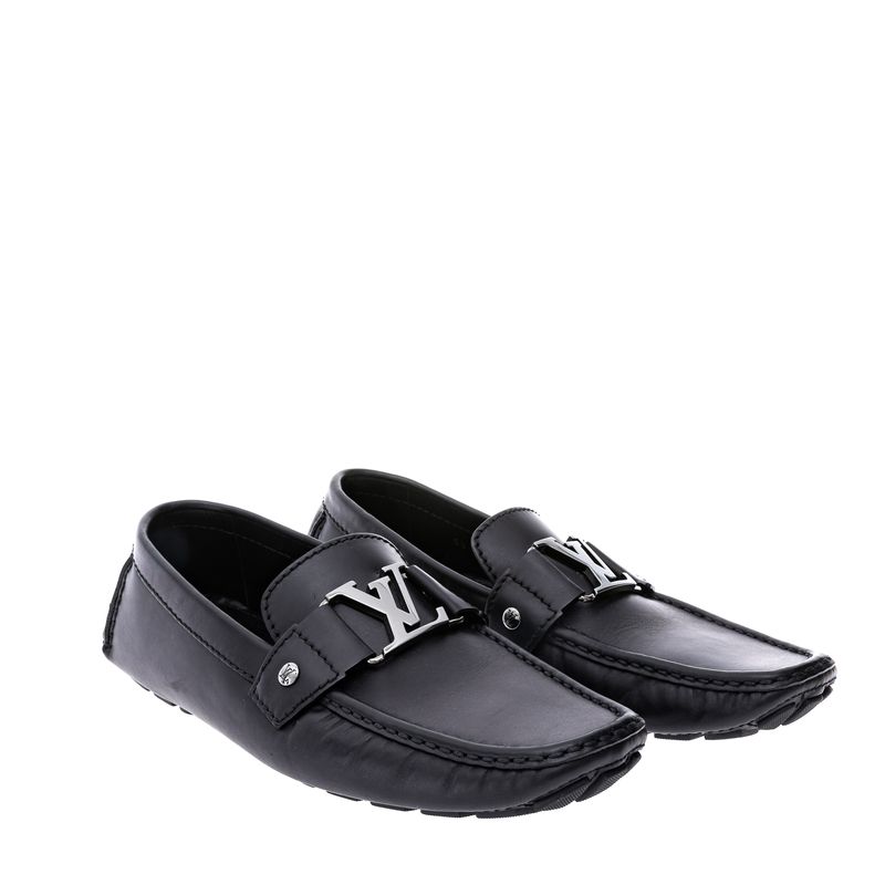 Mocassim-Louis-Vuitton-Couro-Preto