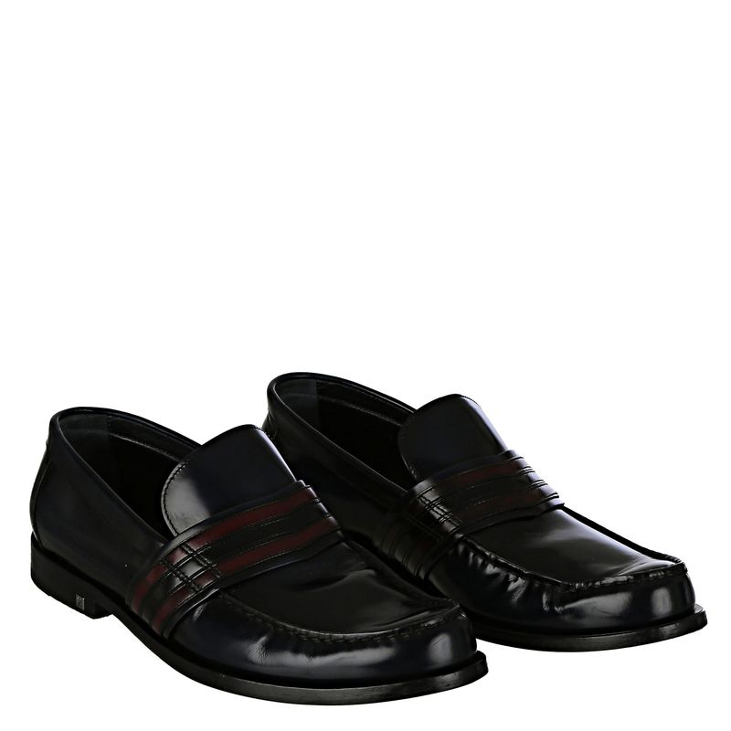 Loafer-Louis-Vuitton-Couro-Preto-e-Vinho