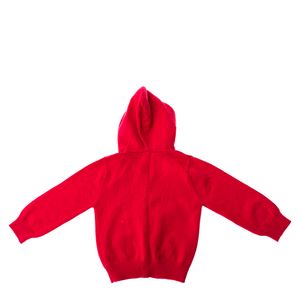 Cardigã Jacadi Paris com Capuz Tricô Coral