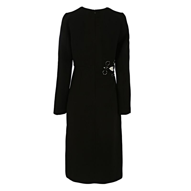 Vestido-NK-Preto-com-Abertura-e-Amarracao-Cintura