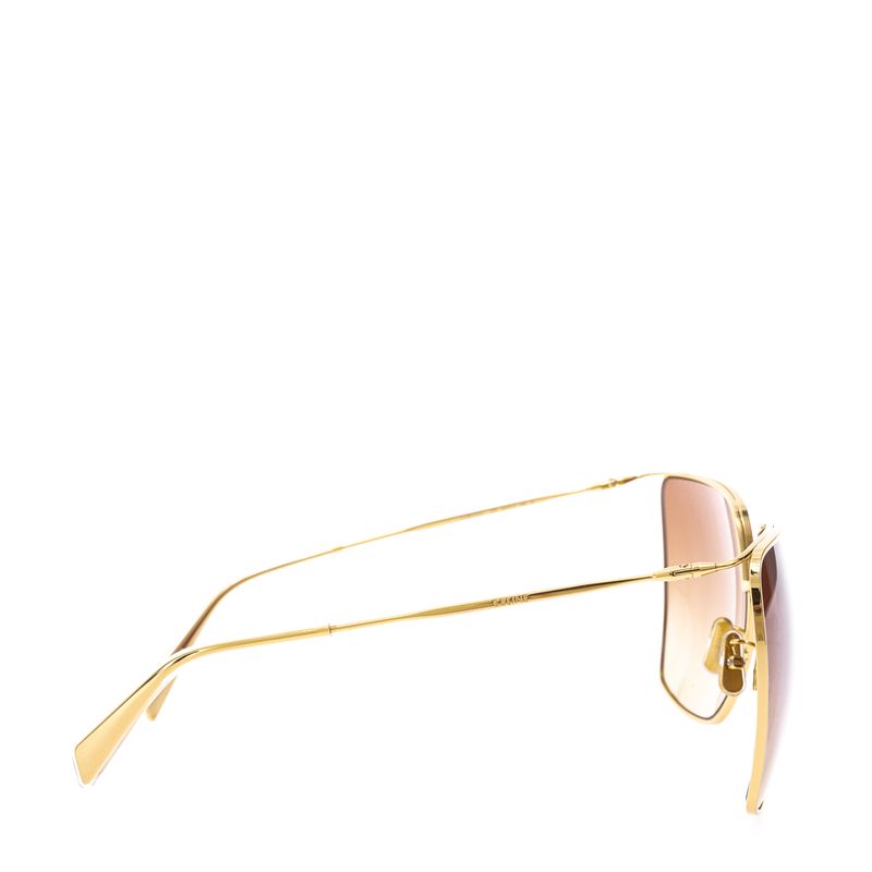 Oculos-Celine-Quadrado-Armacao-Dourada-Lente-Marrom