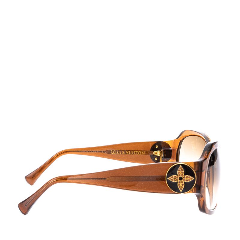 Oculos-Louis-Vuitton-Acetato-Glitter-Marrom