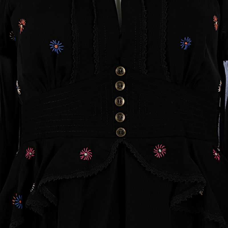 Vestido-Luella-Seda-Preta-e-Bordado-Colorido