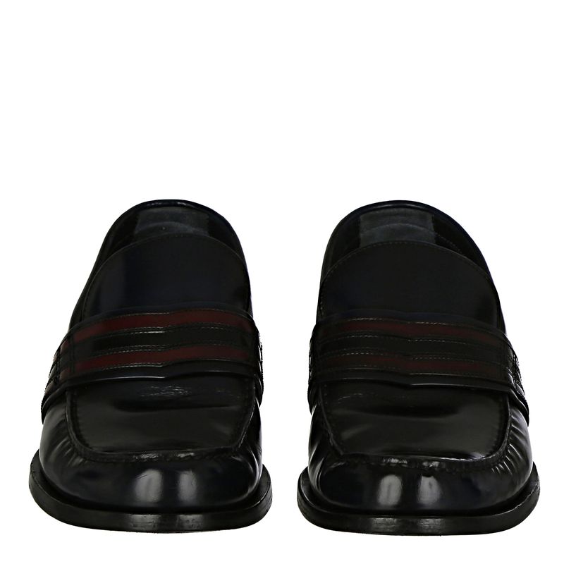 Loafer-Louis-Vuitton-Couro-Preto-e-Vinho