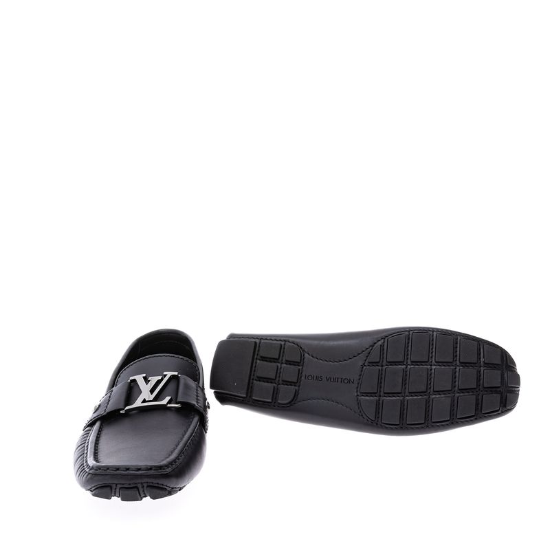 Mocassim-Louis-Vuitton-Couro-Preto