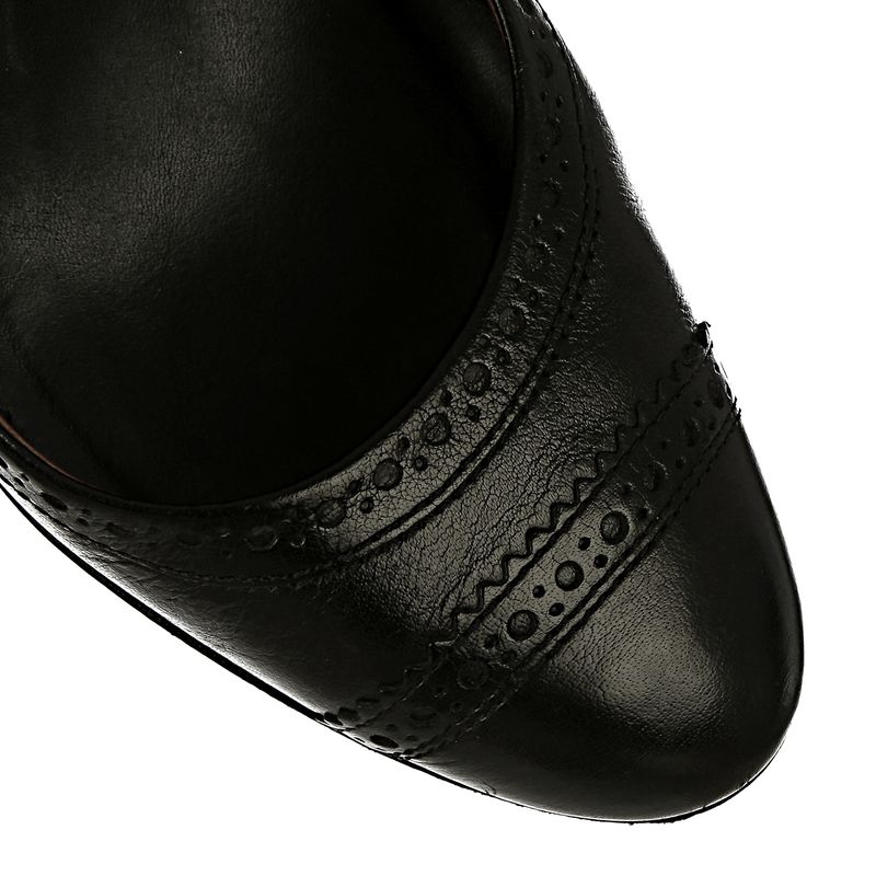 Scarpin-Burberry-Couro-Preto