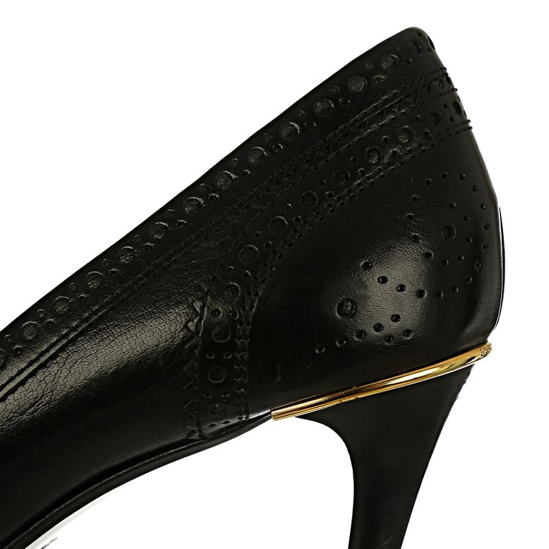 Scarpin-Burberry-Couro-Preto