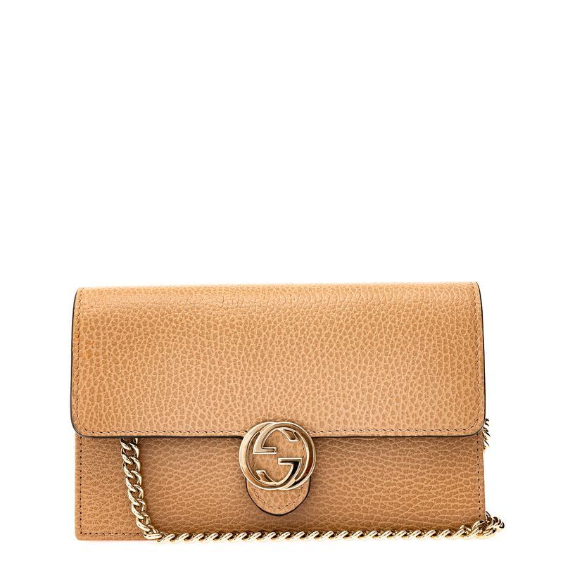 Bolsa-Gucci-Dollar-Interlocking-GG-Chain-Bege