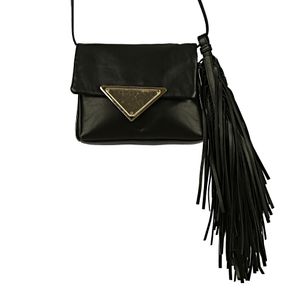 Bolsa Sara Battaglia Couro Preto