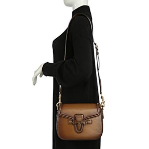 Bolsa Gucci Lady Web Couro Marrom