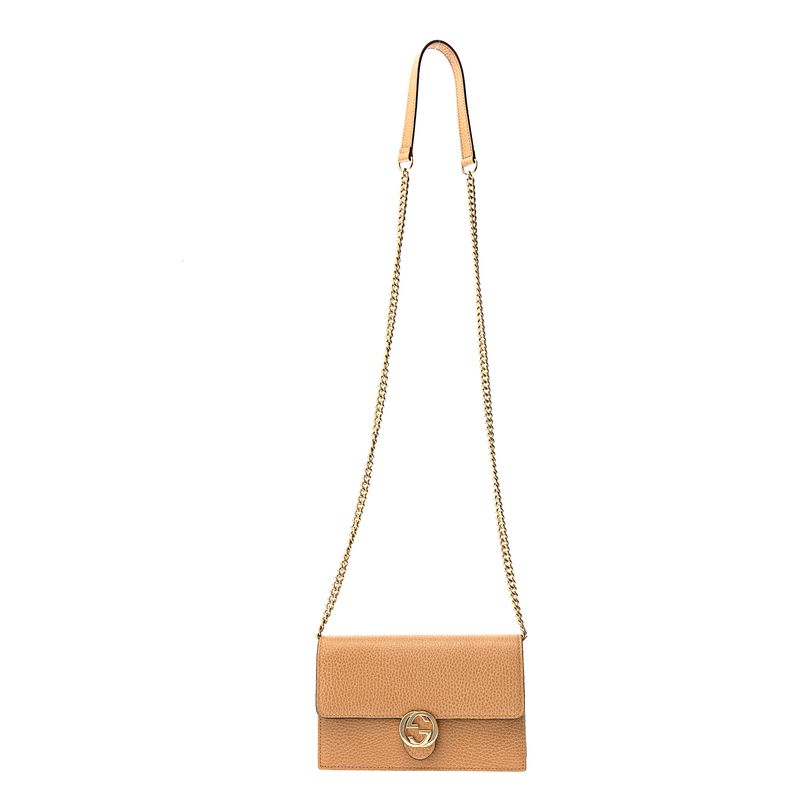Bolsa-Gucci-Dollar-Interlocking-GG-Chain-Bege