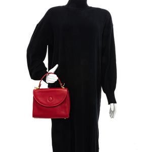 Bolsa Mark Cross de Mão Couro Vermelho