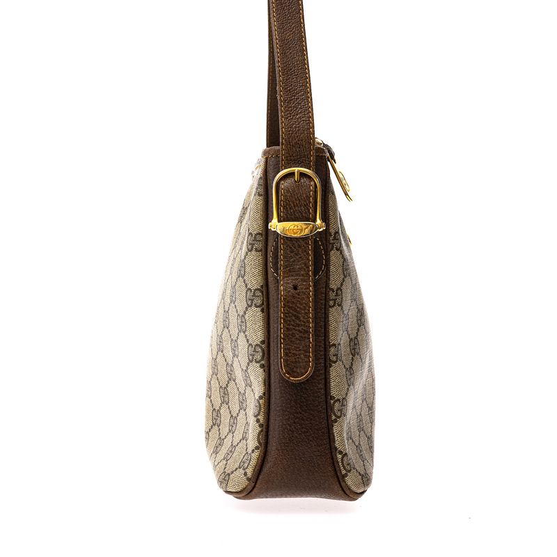 Bolsa-Gucci-Vintage-Marrom-e-GG-Supreme