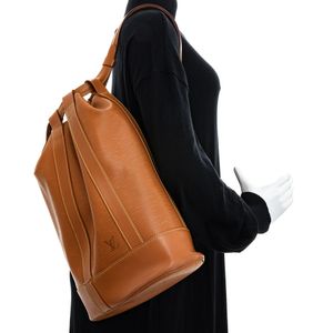 Mochila Louis Vuitton Randonnèe Epi Caramelo