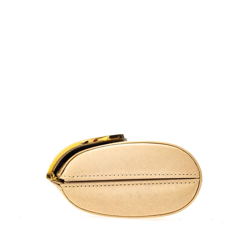 Clutch-Gucci-Vintage-Couro-Creme