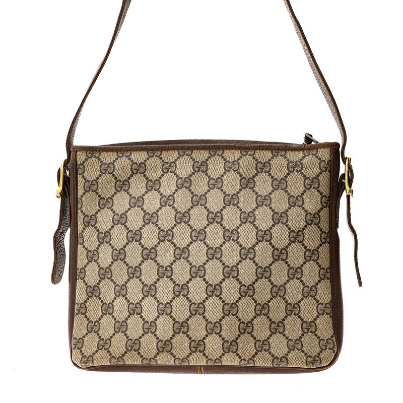 Bolsa-Gucci-Vintage-Marrom-e-GG-Supreme