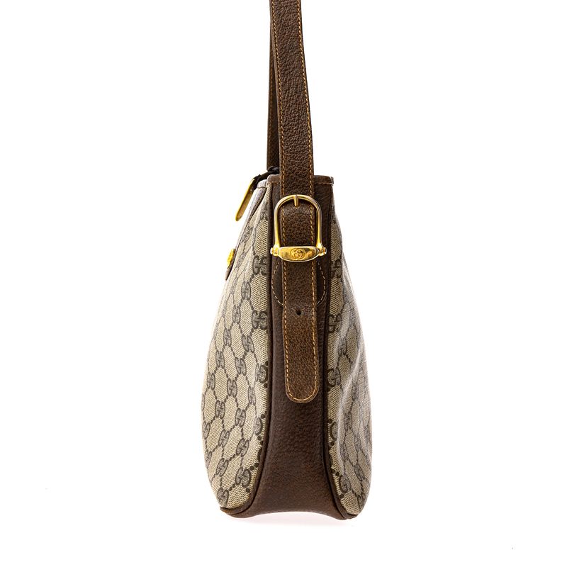 Bolsa-Gucci-Vintage-Marrom-e-GG-Supreme