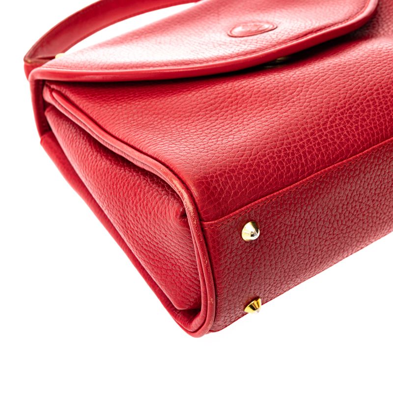 Bolsa-Mark-Cross-de-Mao-Couro-Vermelho