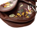 Bolsa-Christian-Dior-Saddle-Vintage-Marrom-Bordada