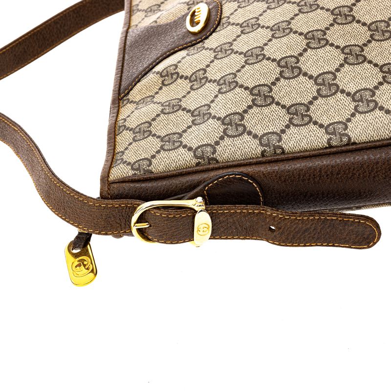 Bolsa-Gucci-Vintage-Marrom-e-GG-Supreme