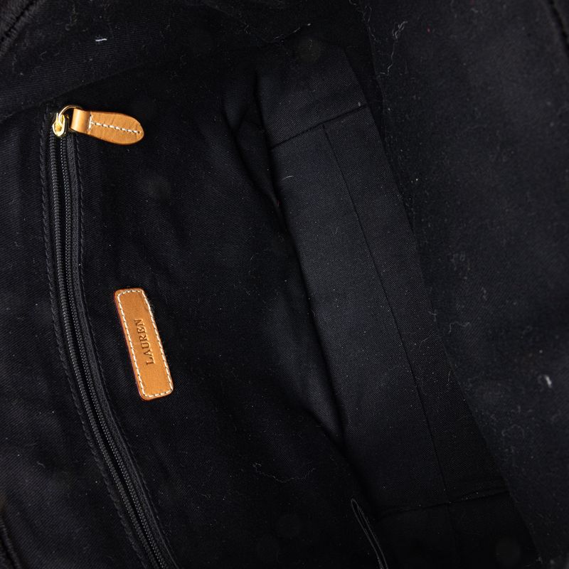 Bolsa-Lauren-Ralph-Lauren-Veludo-Preto-e-Xadrez